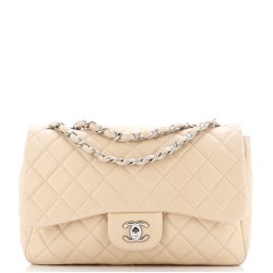 Classic Single Flap Bag Quilted Lambskin Jumbo