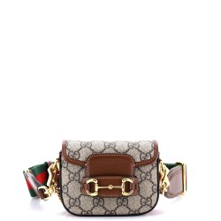 Horsebit 1955 Flap Wallet with Strap GG Coated Canvas
