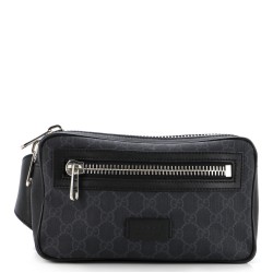 Soft Zip Belt Bag GG Coated Canvas Small