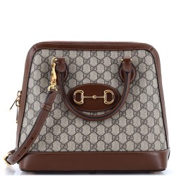 Horsebit 1955 Top Handle Bag GG Coated Canvas Medium