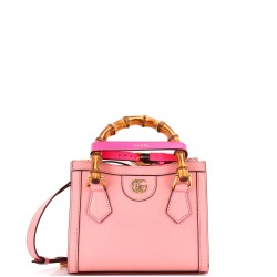 Diana NM Bamboo Handle Tote Leather Mini