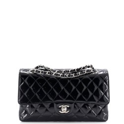 Classic Double Flap Bag Quilted Patent Medium