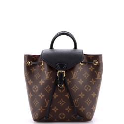 Montsouris NM Backpack Monogram Canvas with Leather BB