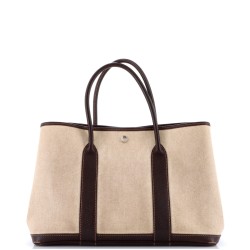 Garden Party Tote Toile and Leather 36