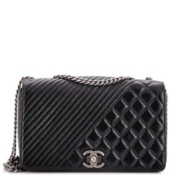 Coco Boy Flap Bag Quilted Aged Calfskin Medium
