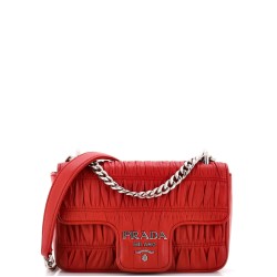 Chain Flap Shoulder Bag Nappa Gaufre Small