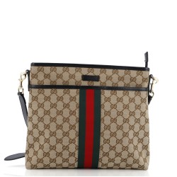 Front Pocket Web Messenger GG Canvas Small