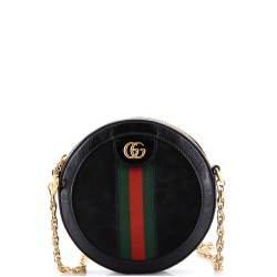 Ophidia Round Shoulder Bag Leather Mini