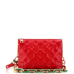 Coussin Bag Monogram Embossed Lambskin BB