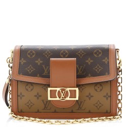Dauphine Shoulder Bag Reverse Monogram Canvas MM