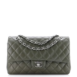 Classic Double Flap Bag Quilted Caviar Medium