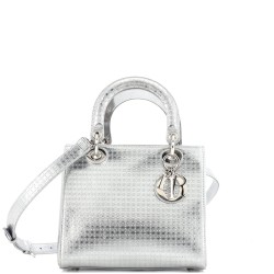 Lady Dior Bag Micro Cannage Metallic Calfskin Medium