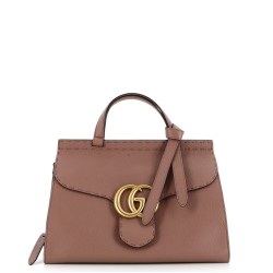GG Marmont Top Handle Bag Leather Small