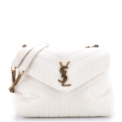Loulou Shoulder Bag Matelasse Chevron Fabric Small