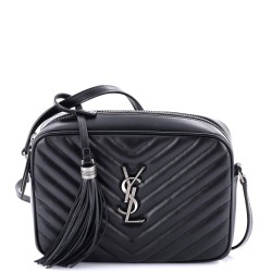 Lou Camera Bag Matelasse Chevron Leather Small