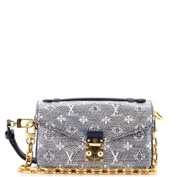 Pochette Metis Monoglam Jacquard Canvas East West