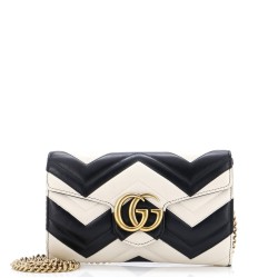 GG Marmont Chain Wallet Matelasse Leather Mini