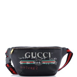 Logo Belt Bag Printed Leather Medium