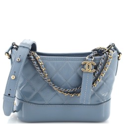 Gabrielle Hobo Quilted Goatskin and Patent Small