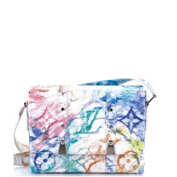 Trunk Messenger Bag Limited Edition Monogram Pastel Multicolor