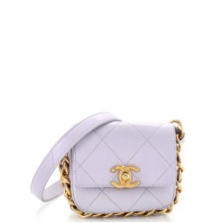 Framing Chain Flap Bag Quilted Calfskin Mini