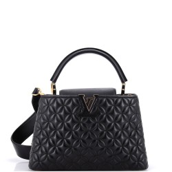 Capucines Bag Monogram Flower Quilted Lambskin PM