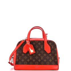 Dora Handbag Monogram Canvas and Calfskin PM