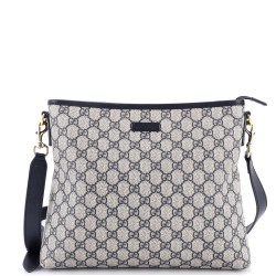 Flat Messenger Bag GG Canvas Medium