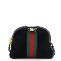 Ophidia Dome Shoulder Bag Suede Small