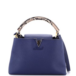 Capucines Bag Leather with Python PM