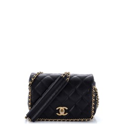 Chain Around Multi Chain Full Flap Bag Quilted Caviar Mini