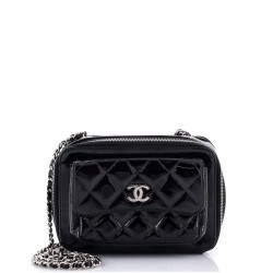 Pocket Box Camera Case Quilted Patent Mini