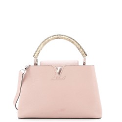 Capucines Bag Leather with Python PM