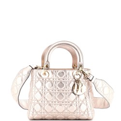 Supple Lady Dior Bag Cannage Quilt Leather Medium
