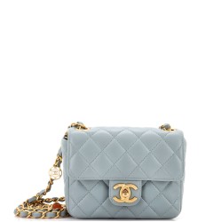 Casino Royale Charms Square Flap Bag Quilted Lambskin with Enamel Mini