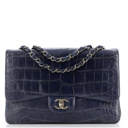 Classic Single Flap Bag Alligator Jumbo