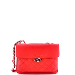 CC Box Flap Bag Quilted Calfskin Small
