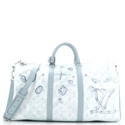 Keepall Bandouliere Bag Limited Edition Aquagarden Monogram Canvas 50