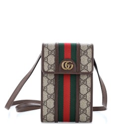 Ophidia Vertical Flap Crossbody Bag GG Coated Canvas Mini
