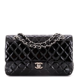 Classic Double Flap Bag Quilted Patent Medium