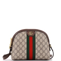 Ophidia Dome Shoulder Bag GG Coated Canvas Small