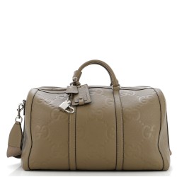 Duffle Bag Jumbo GG Embossed Leather Small