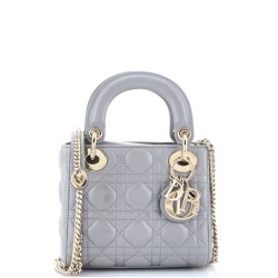 Lady Dior Chain Bag Cannage Quilt Lambskin Mini