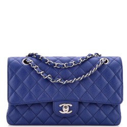 Classic Double Flap Bag Quilted Caviar Medium