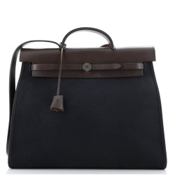Herbag Zip Leather and Toile 39