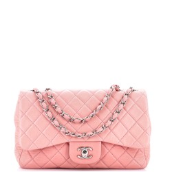 Classic Single Flap Bag Quilted Lambskin Jumbo