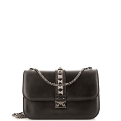 Glam Lock Shoulder Bag Leather Medium