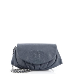 Half Moon Wallet on Chain Caviar