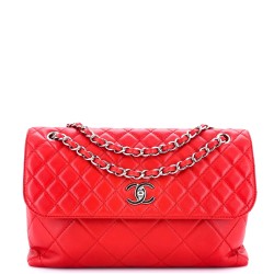 In The Business Flap Bag Quilted Calfskin Maxi