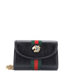Rajah Web Chain Shoulder Bag Leather Mini
